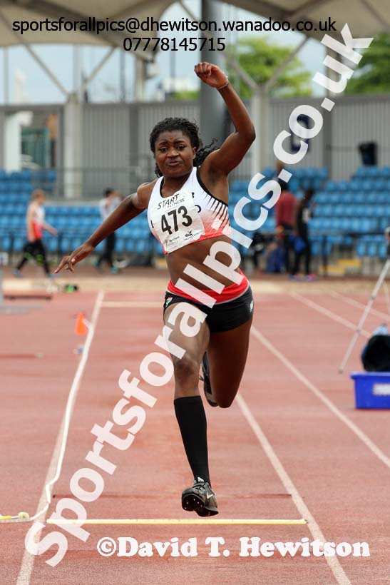 Womens under-20s triple jump, Northern Championships, Sport City, Manchester. Photo: David T. Hewitson/Sports for All Pics